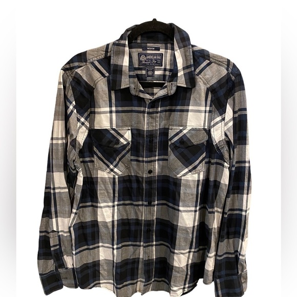 American Rag Caribean Nights Plaid Button Down Shirt Men's Size M - NWT - Picture 1 of 11